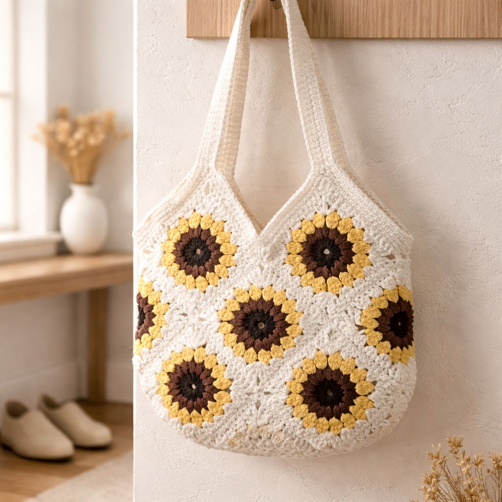 Granny Square Tote Bag