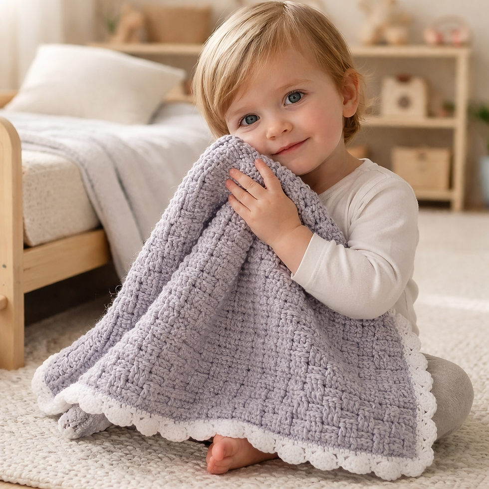 Thumbnail: Basket Weave Baby Blanket
