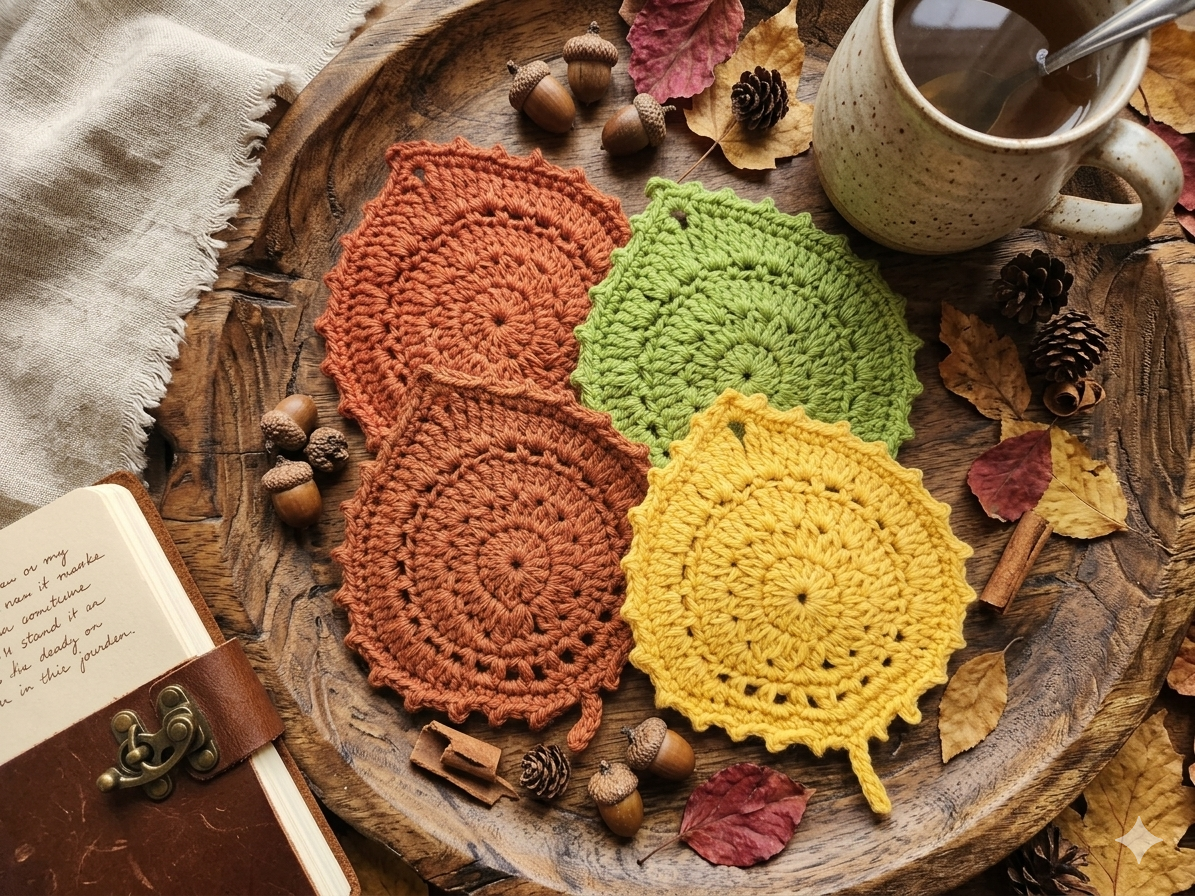 Falling Leaves Coaster Set