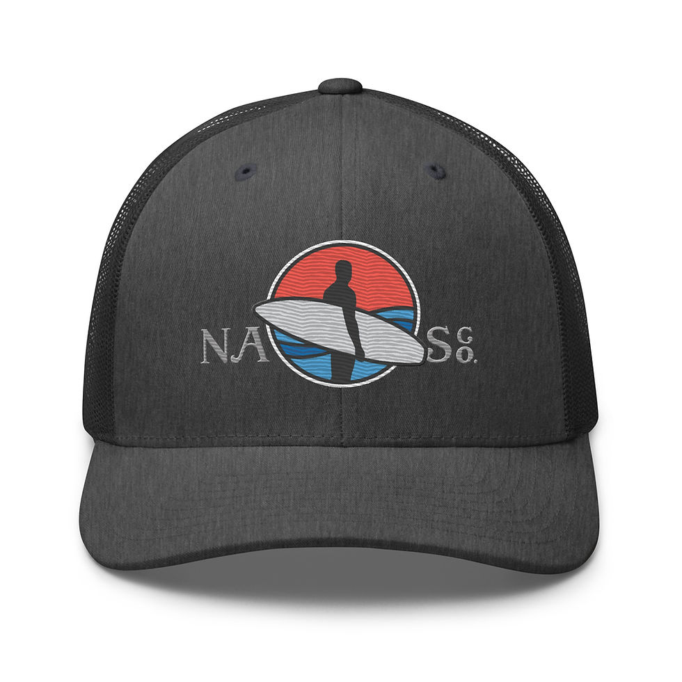 Thumbnail: North Atlantic Surf Company Trucker Cap - Circle Logo - Fire