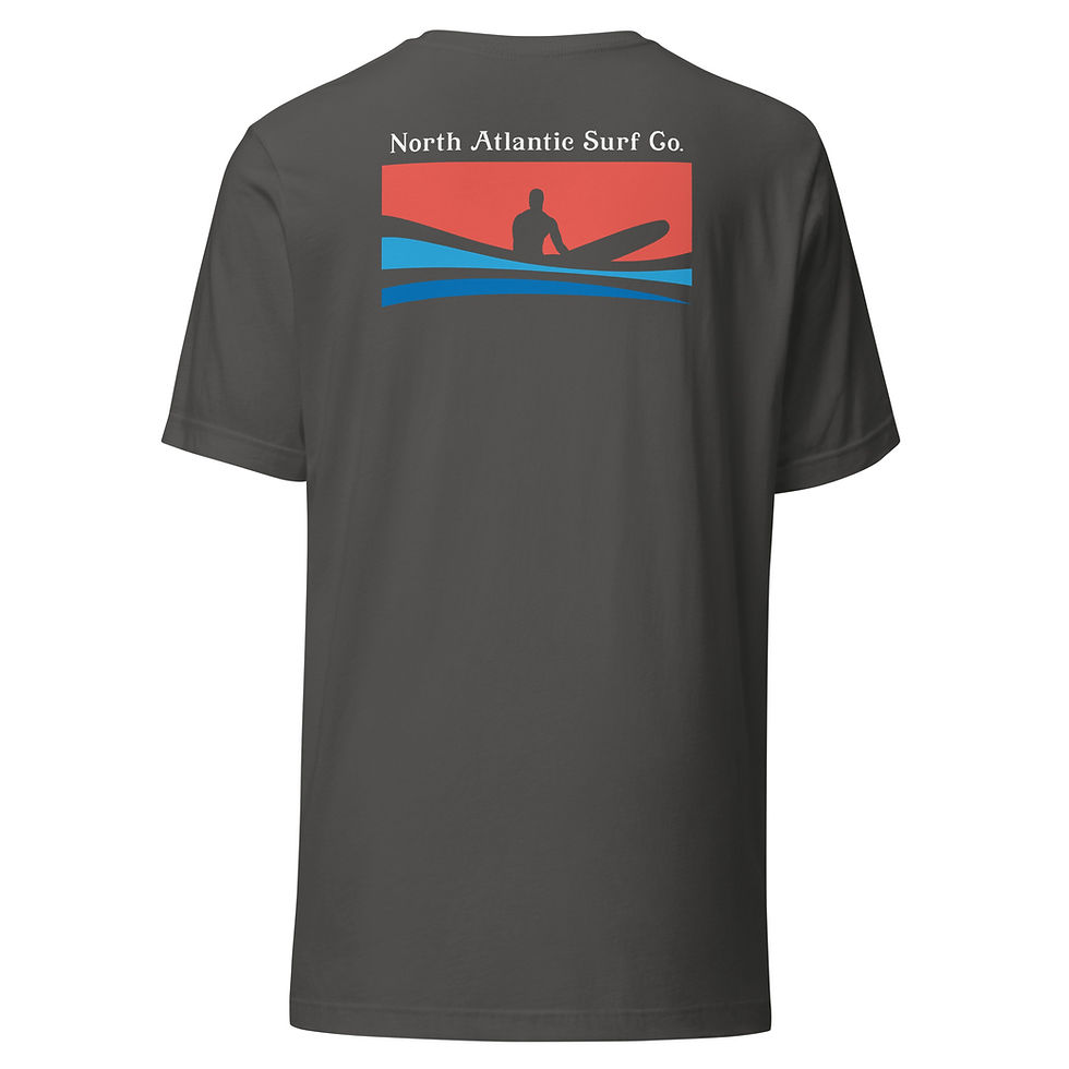 Thumbnail: North Atlantic Surf Company Unisex t-shirt - Surf Block - Fire