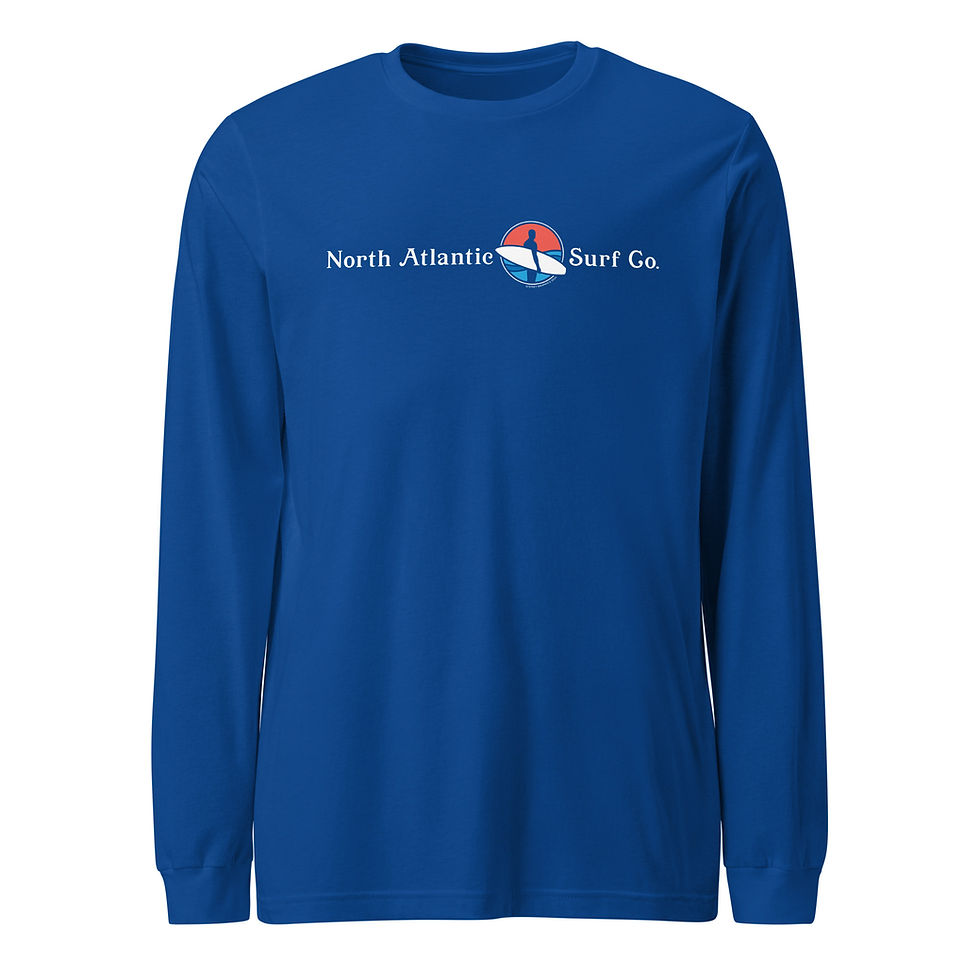 Thumbnail: North Atlantic Surf Company Unisex Long Sleeve Tee - 2-sided - Fire