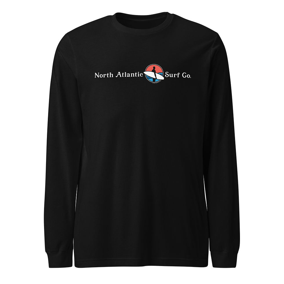 Thumbnail: North Atlantic Surf Company Unisex Long Sleeve Tee - 2-sided - Fire
