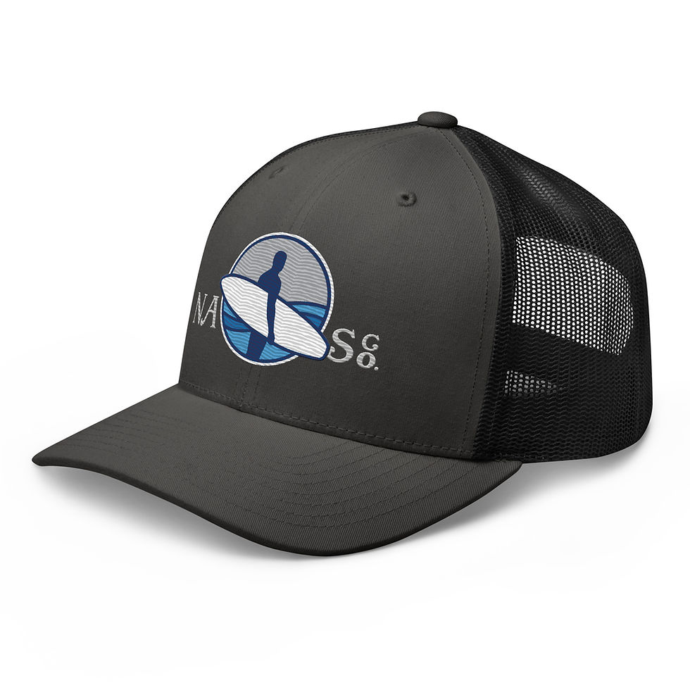 Thumbnail: North Atlantic Surf Company Trucker Cap - Circle Logo - Storm