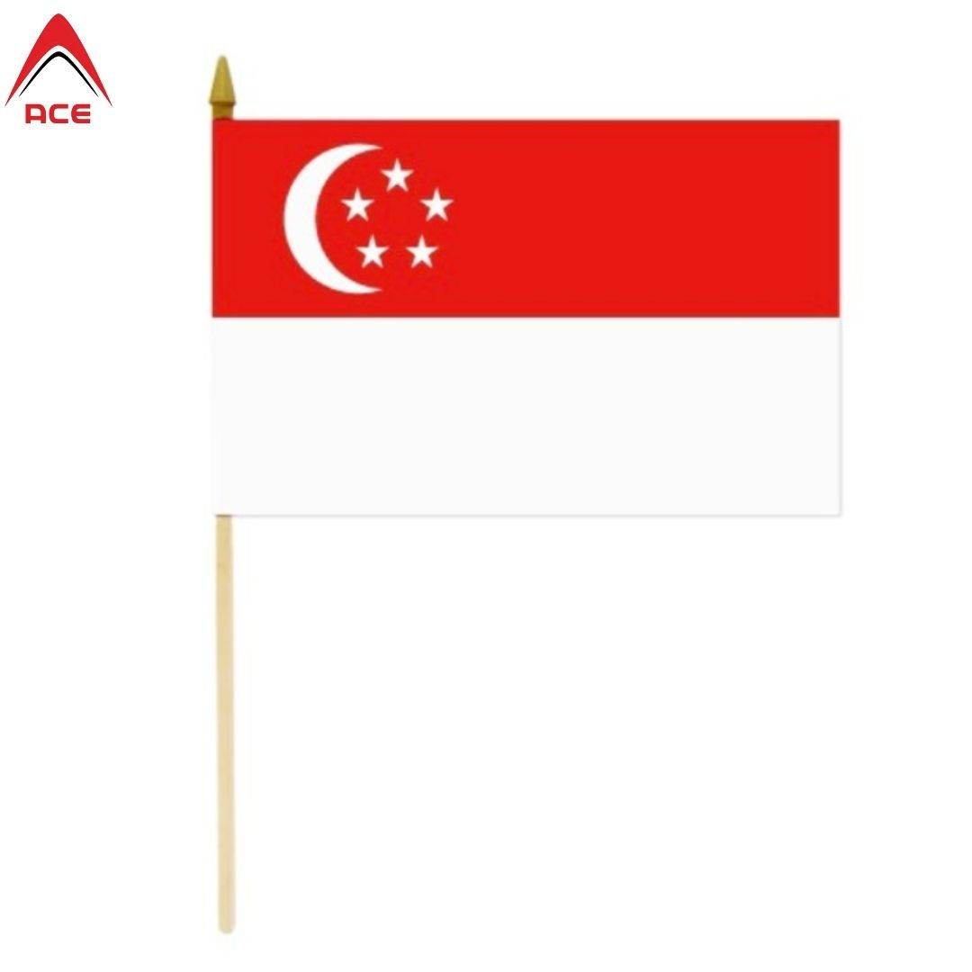 Singapore Flag ( Pole)