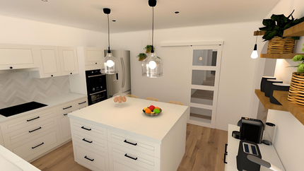 Projet 3D cuisine - Nilsayan Etxea - Décoratrice d'intérieur Biarritz