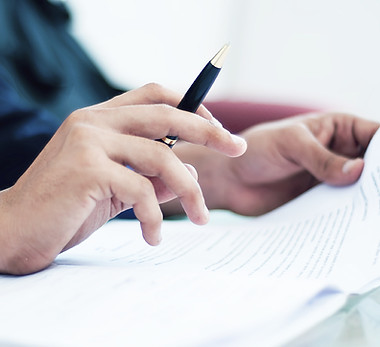 Hands Holding Document