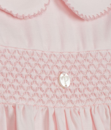 Thumbnail: Patachou - Pink dress with smocked detail