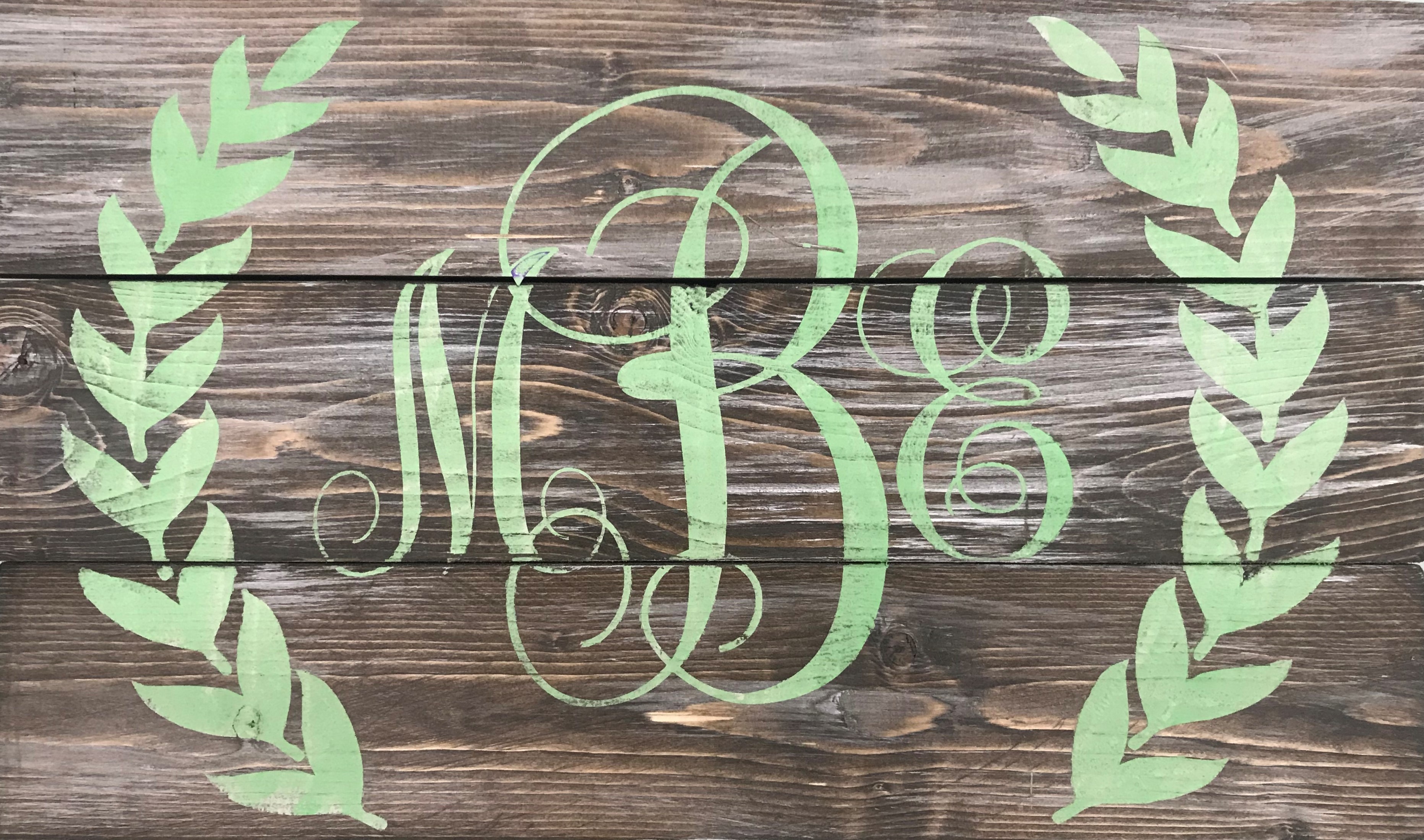 Monogram with Laurels