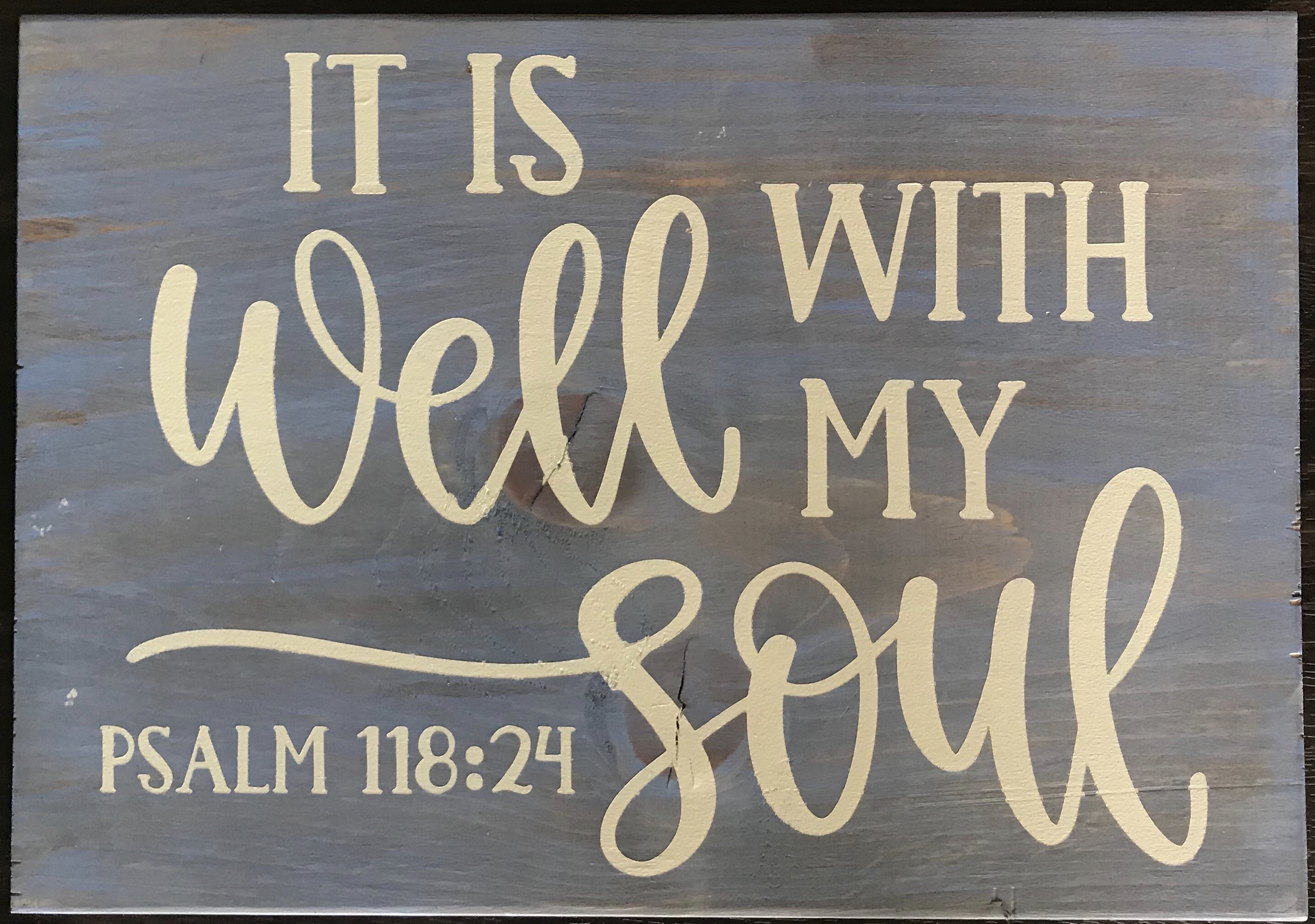 It is well