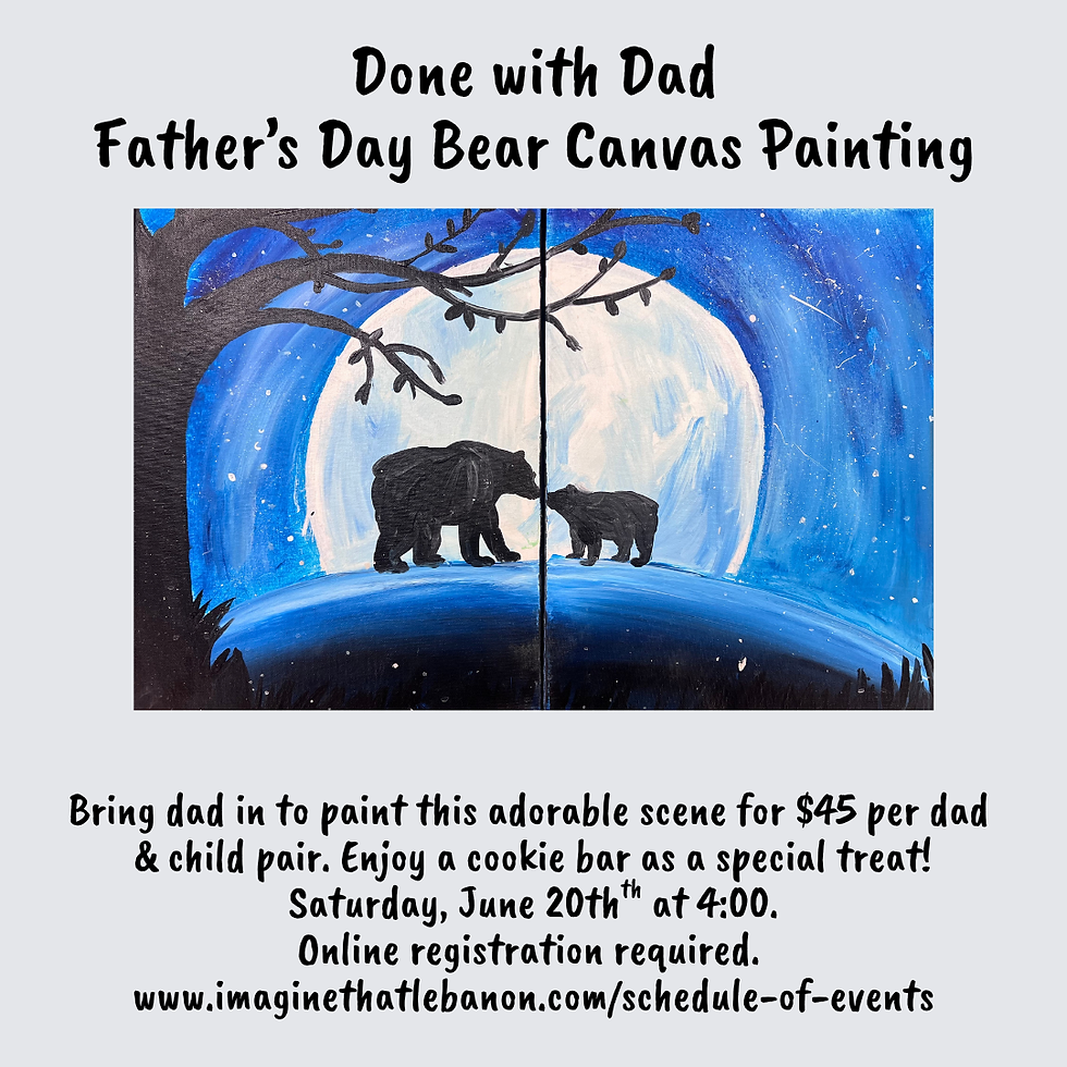 Father's Day Bear Canvas
