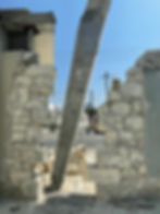 Restoration proccess at Athienou's former municipal market construction site