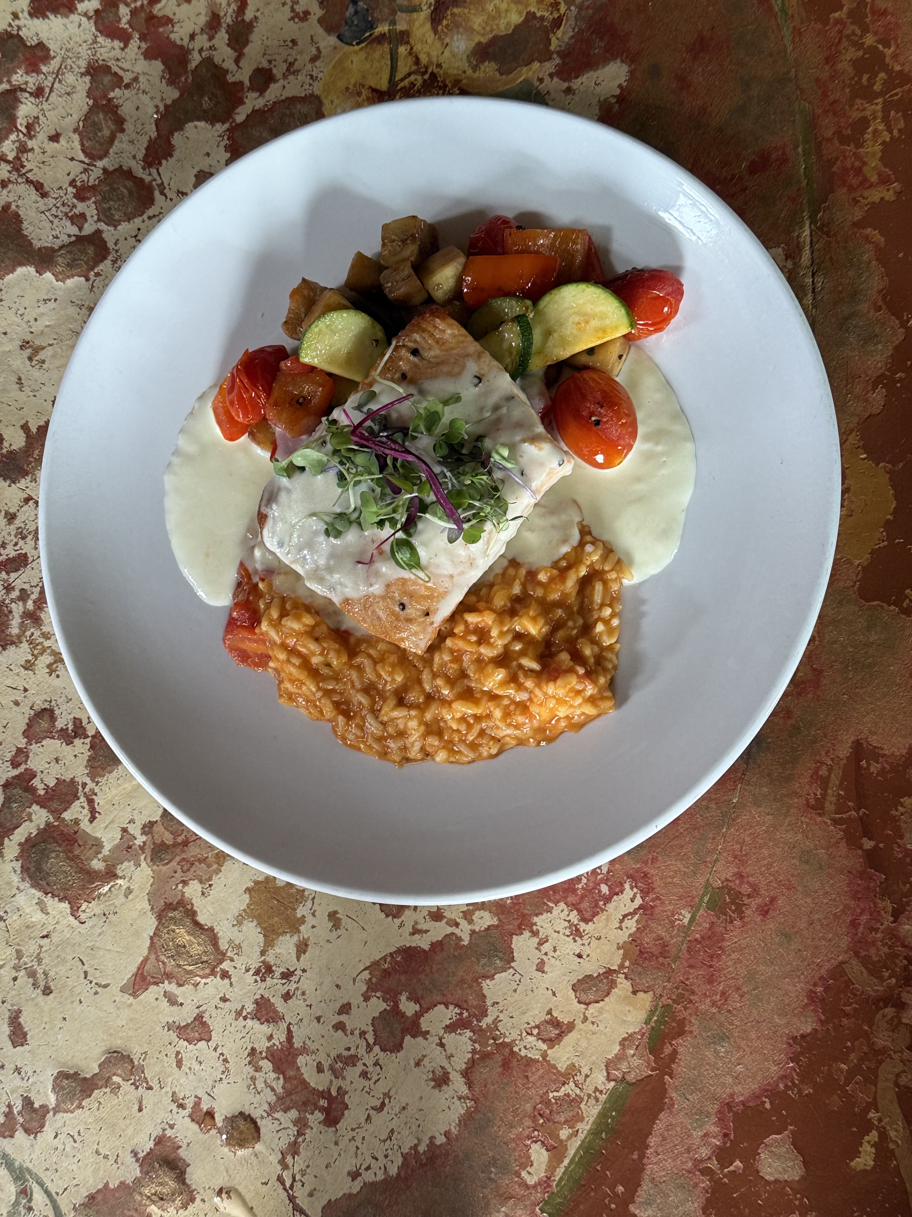 Arranged Food and Objects