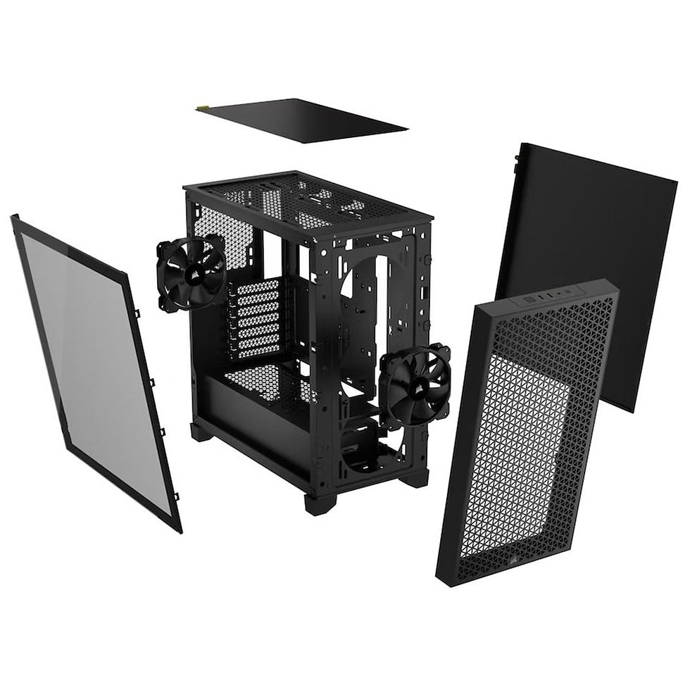 Thumbnail: CORSAIR 3000D Airflow Mid-Tower PC Case - Black - 2X SP120 Elite Fans