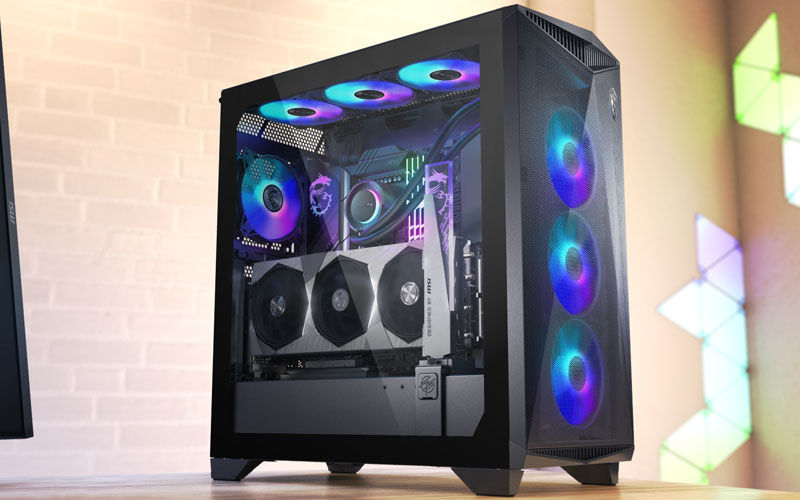 Thumbnail: MSI MPG Gungnir 300R Airflow ARGB (E-ATX) Mid Tower Cabinet (Black)