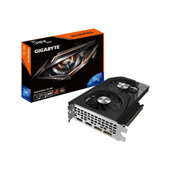 GIGABYTE ARC A380 6GB DDR6 WIND FORCE (GV-IA380WF2OC-6GD) Graphic Card