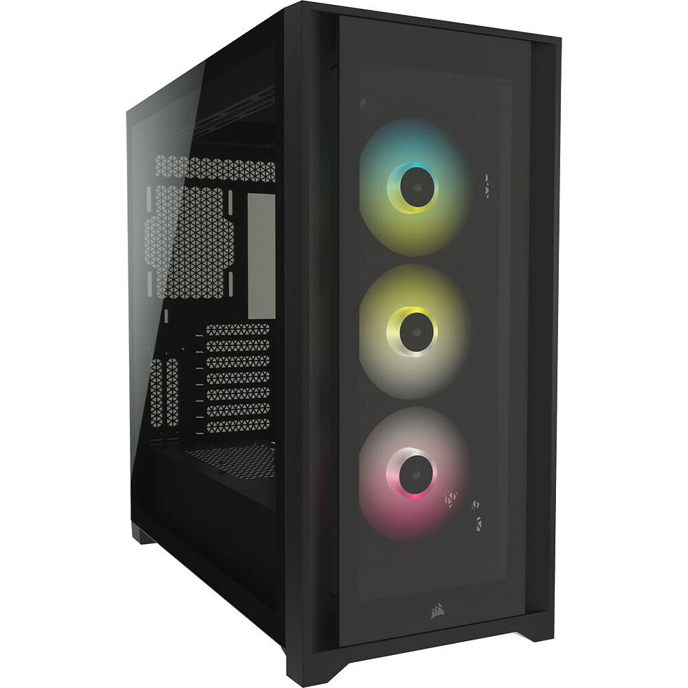 Corsair iCUE 5000X RGB Tempered Glass Mid-Tower ATX Computer Case/Gaming Cabinet