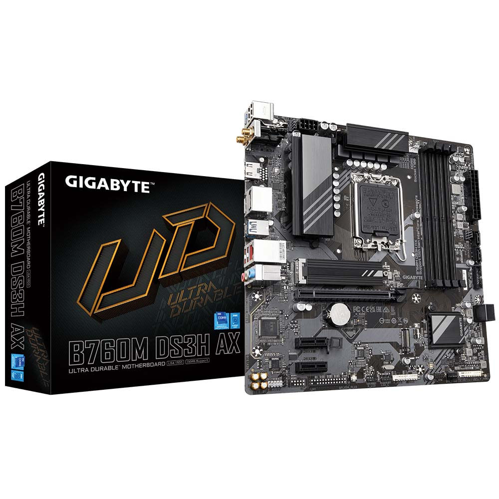 Gigabyte B760M DS3H AX DDR5 Motherboard

