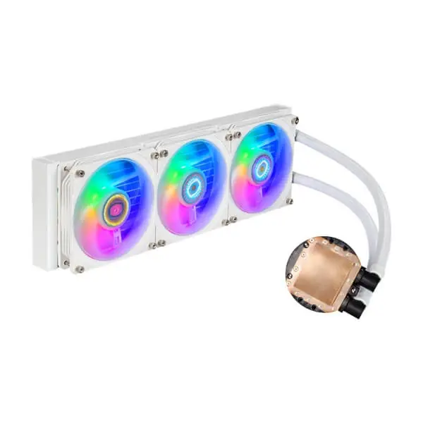 Thumbnail: Cooler Master MasterLiquid PL360 Flux White Edition ARGB CPU Liquid Cooler