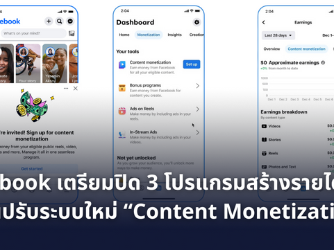 Facebook เตรียมปิด 3 โปรแกรมสร้างรายได้หลัก ก่อนเปิดตัวระบบใหม่ “Facebook Content Monetization”
