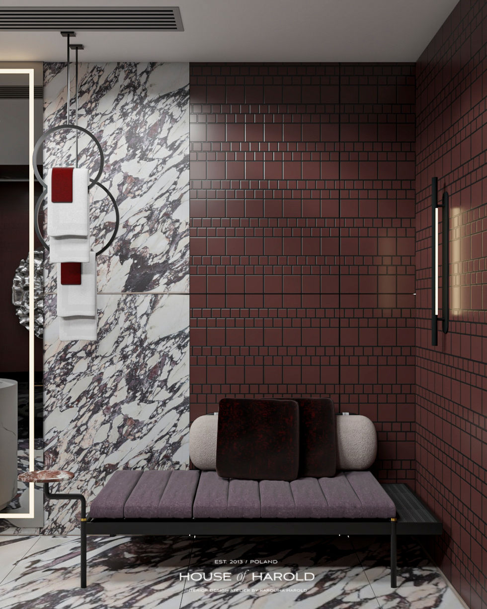 modern bathroom design marble viola