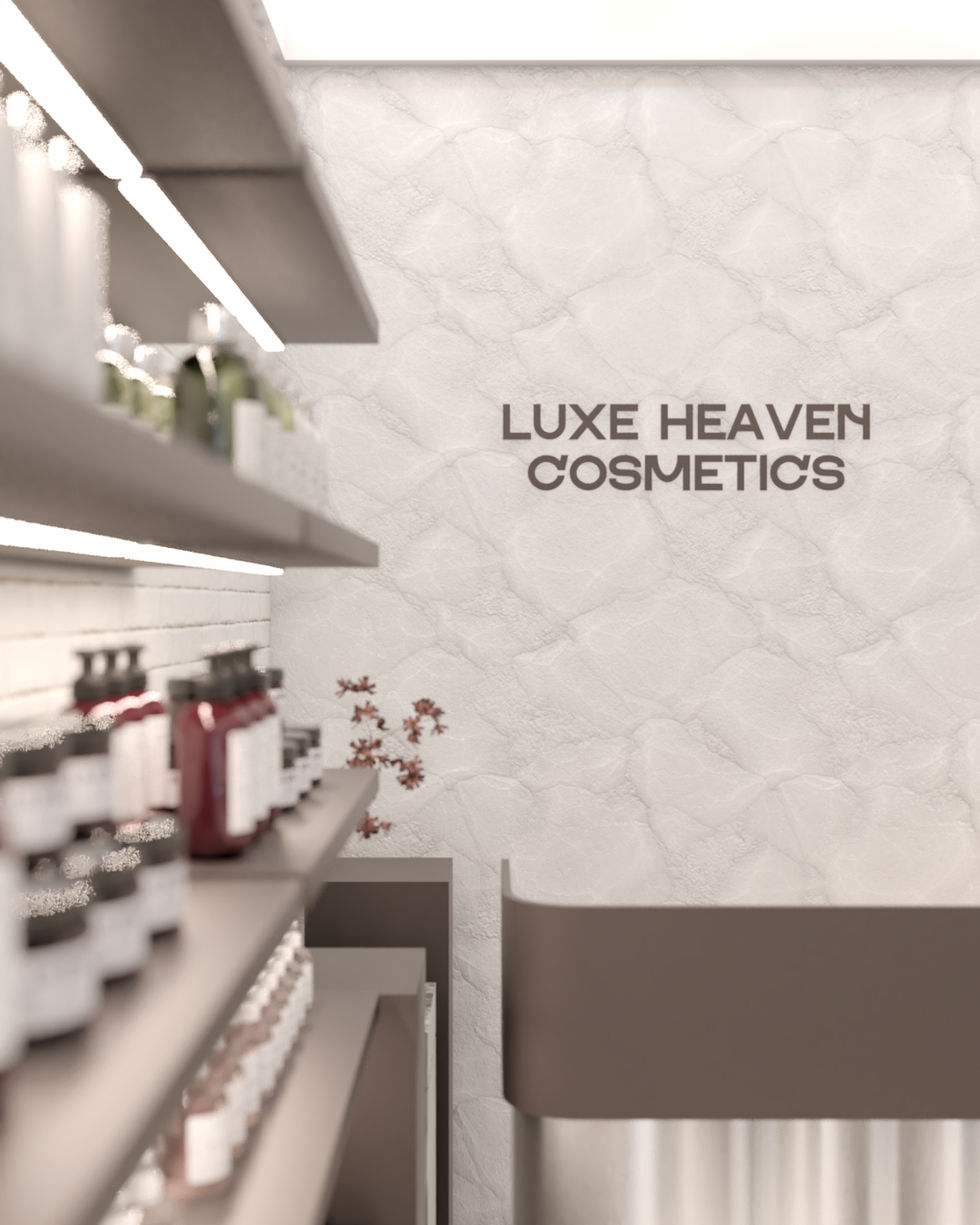 sklep kosmetyczny, salon beauty, projekt wnętrz warszawa