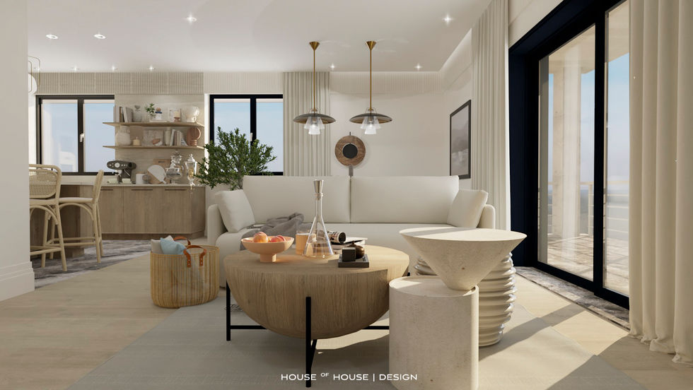 projekt mieszkania salon