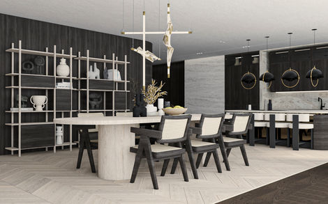 projekt wnętrza japandi wabi-sabi architekt wnętrz dom jednorodzinny