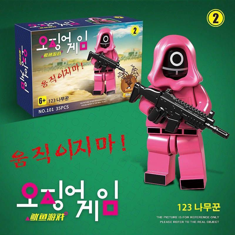 縮圖：韓國熱爆 魷魚遊戲 Lego套裝 一套8款