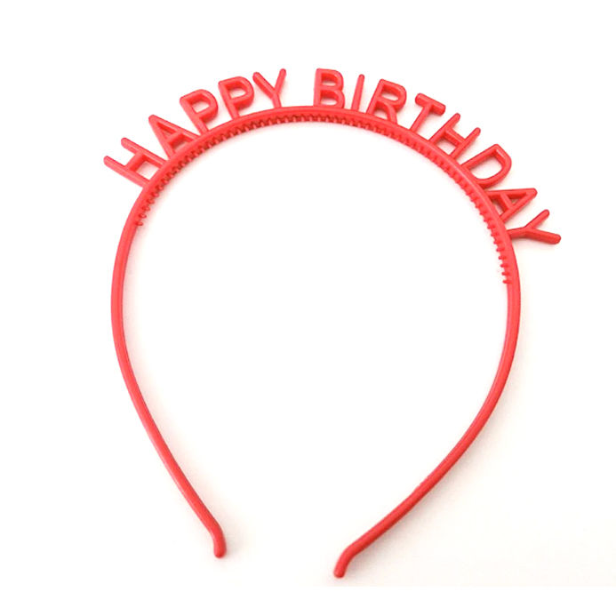縮圖：派對用品の影相道具 - 派對頭飾 果色 Happy Birthday 字母髮箍