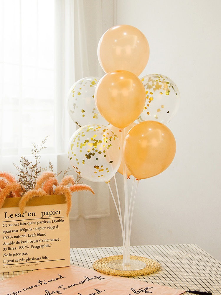 縮圖：派對氣球工具/裝飾佈置/氣球桌座  70cm氣球支架套裝 7件組 - 附底座18cm 適用於餐桌 Table Balloons Stand