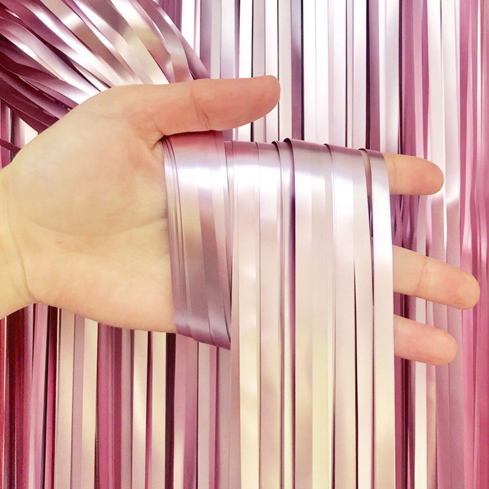 派對用品/佈置裝飾/背景牆裝飾佈置 Matte Fringe Curtains 霧面啞光流蘇窗簾雨絲