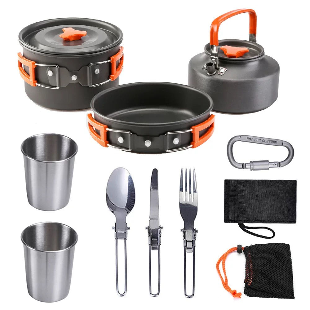 Camping必備 - 戶外露營鍋具套裝 - C03 (2人豪華版1.1L）