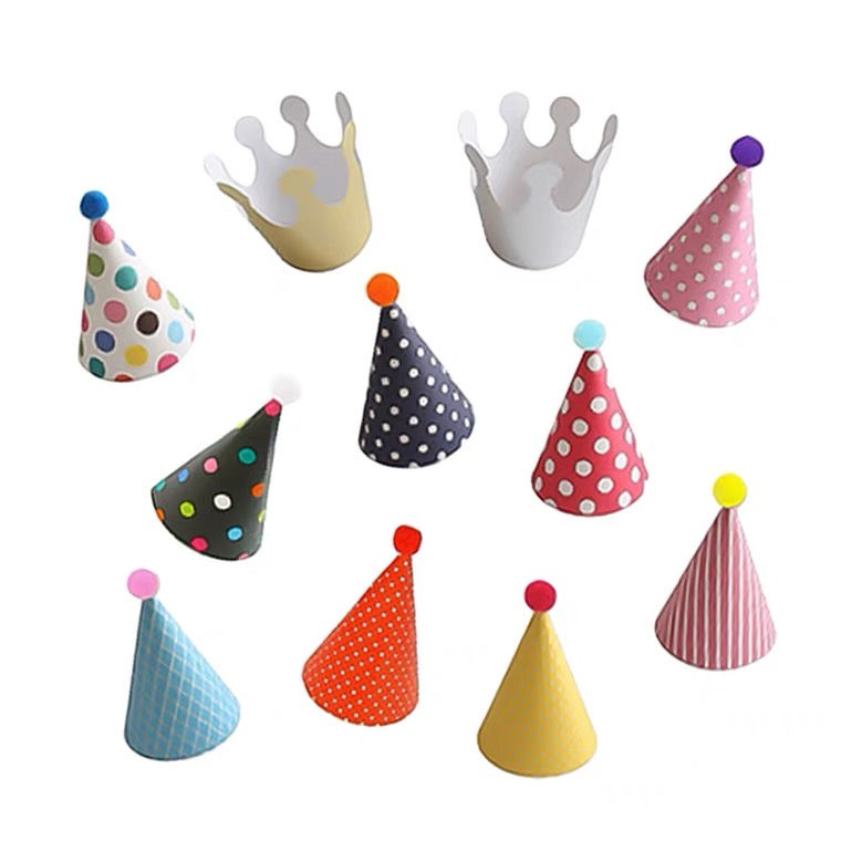 縮圖：派對用品/影相道具 三角帽11件套裝 - Party Hat Set