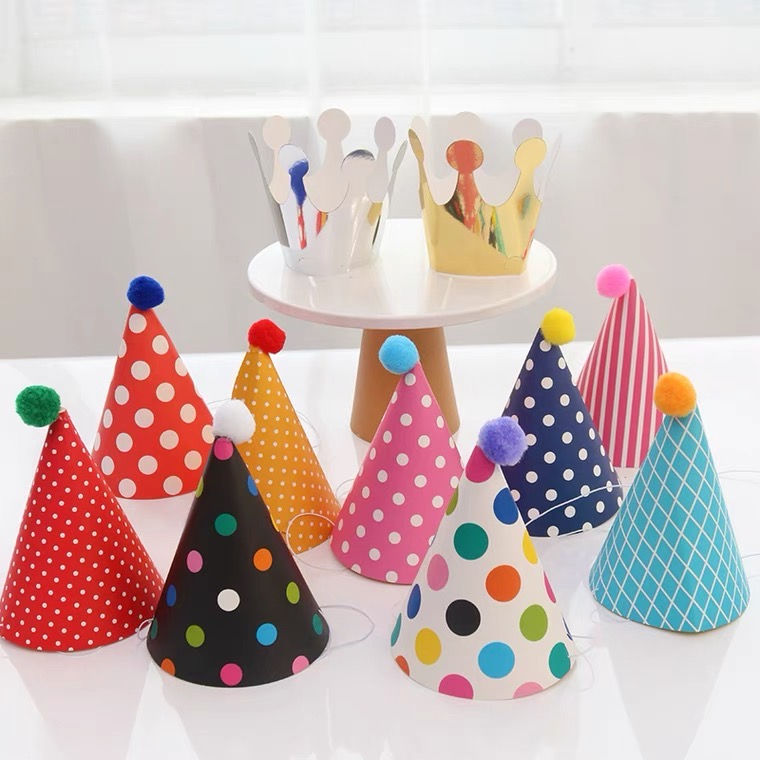 縮圖：派對用品/影相道具 三角帽11件套裝 - Party Hat Set