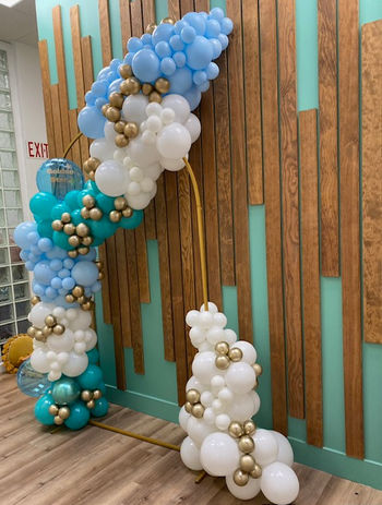 Decor Dot customized balloon garland for a Vancouver engagement celebration