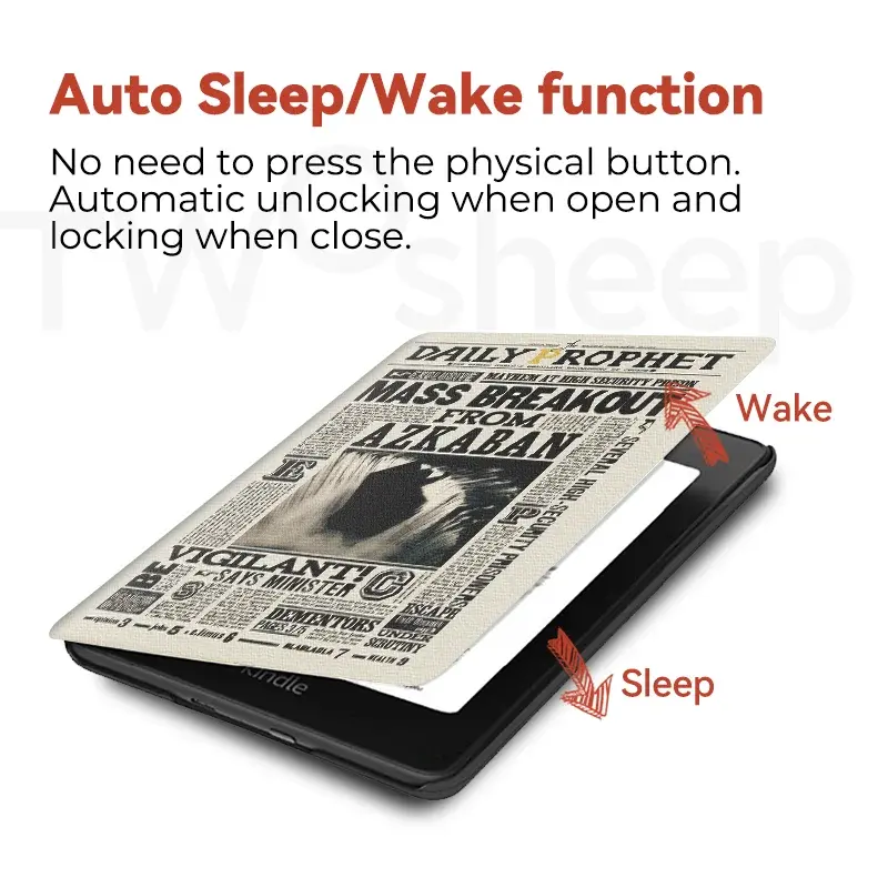 Thumbnail: Twosheep Kindle Paperwhite Case – Flip Cover Protective Shell