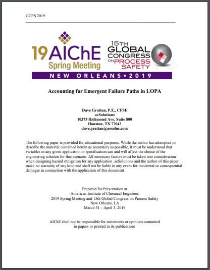 Process Safety Whitepaper cover - Human Factors & LOPA