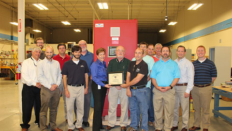 SC Safety Award Presented to aeSolutions for Second Consecutive Year