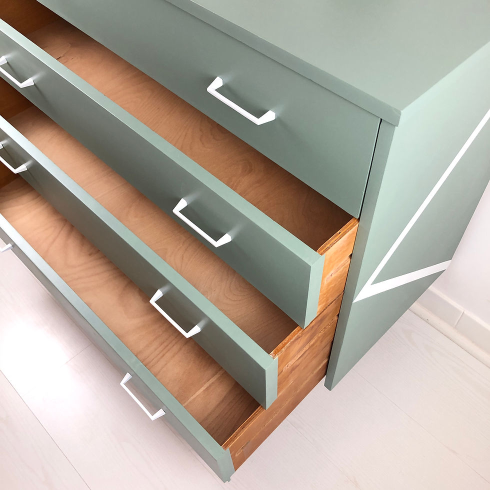 Miniature : Commode Vert Sage