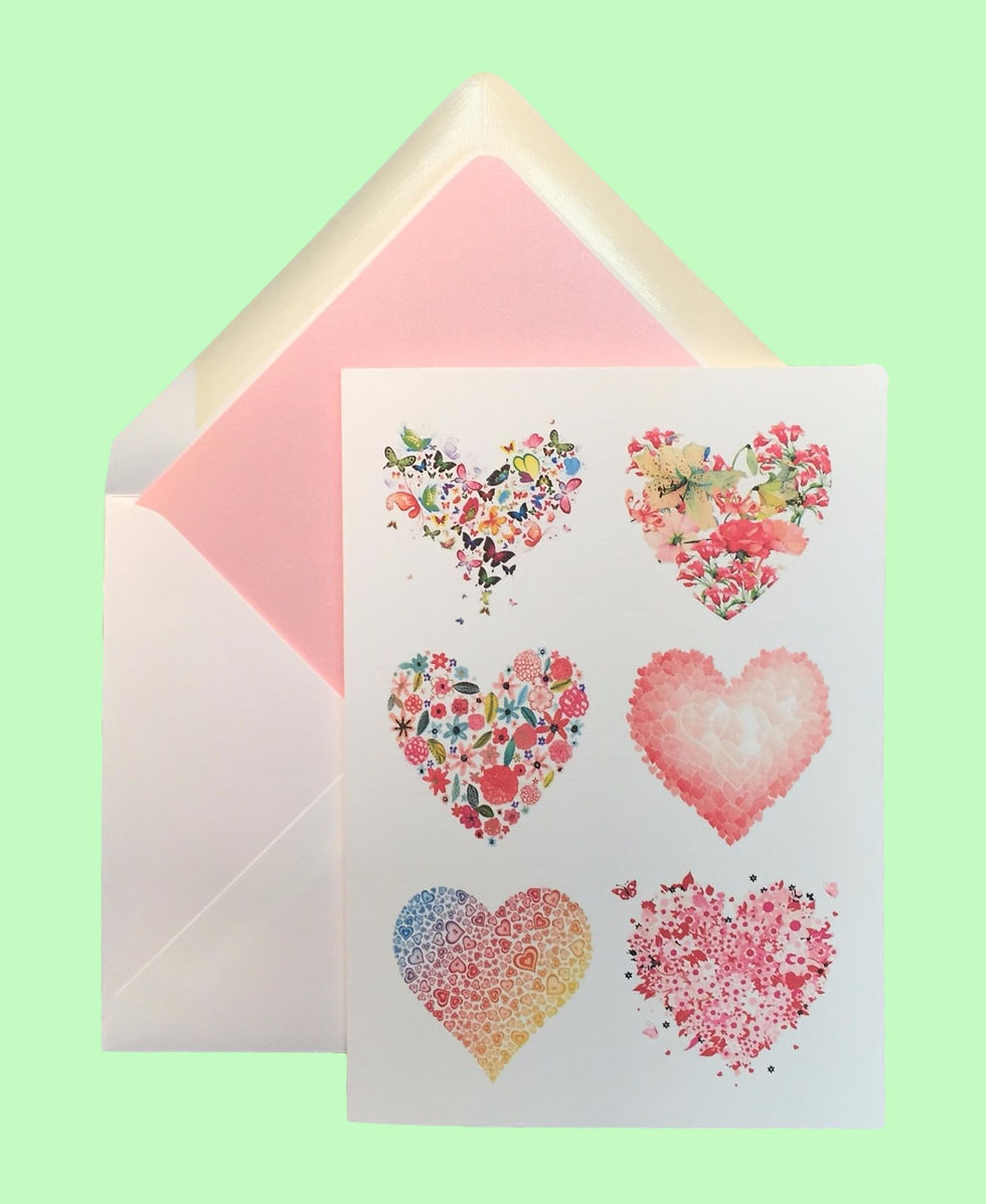 Miniatura: Lovely Hearts Valentine's Day Card