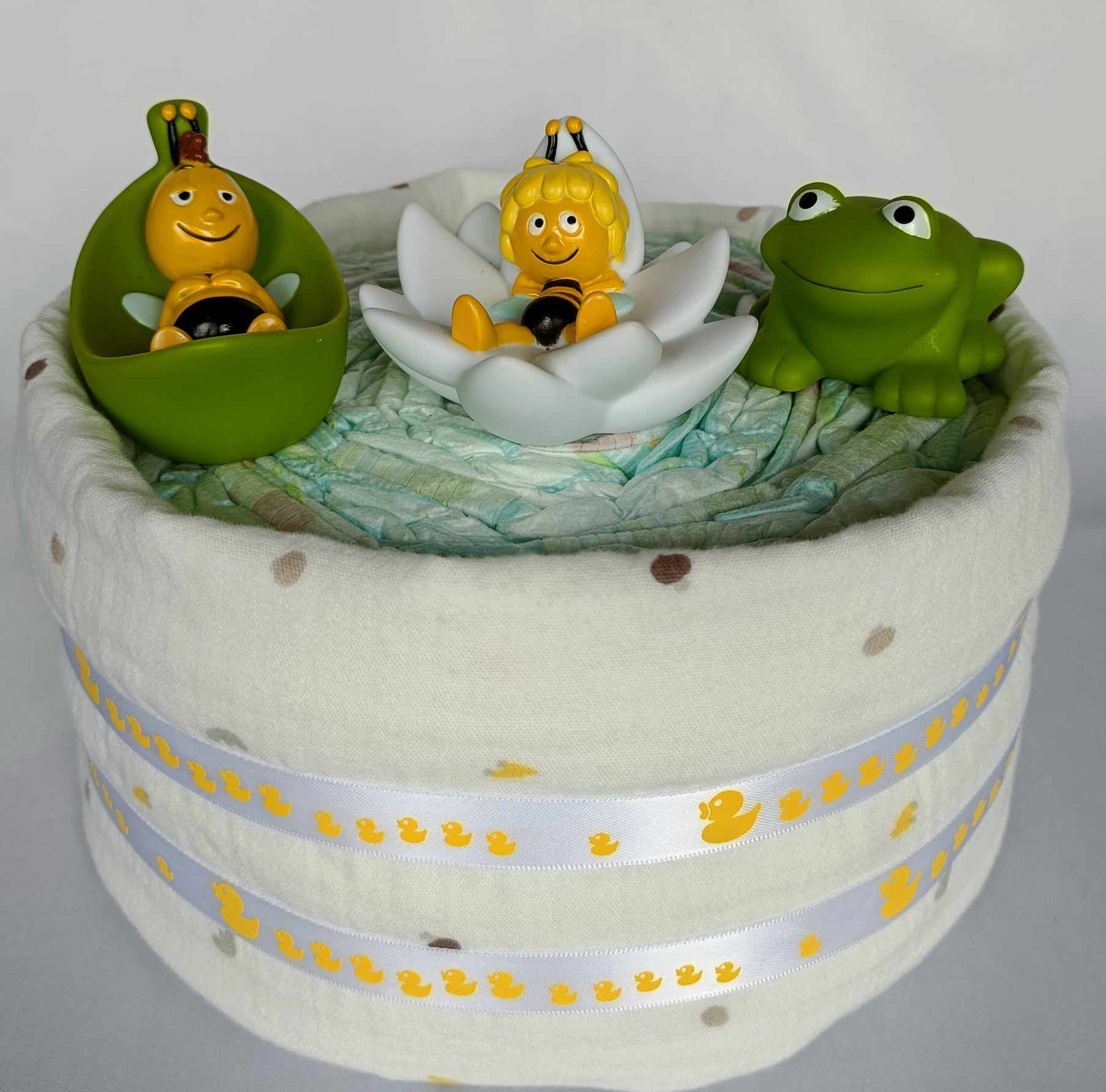 Pampertaart met badspeelgoed