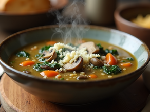 Cozy & Healthy Lentil Mushroom Soup Meal Prep for a Fresh Start