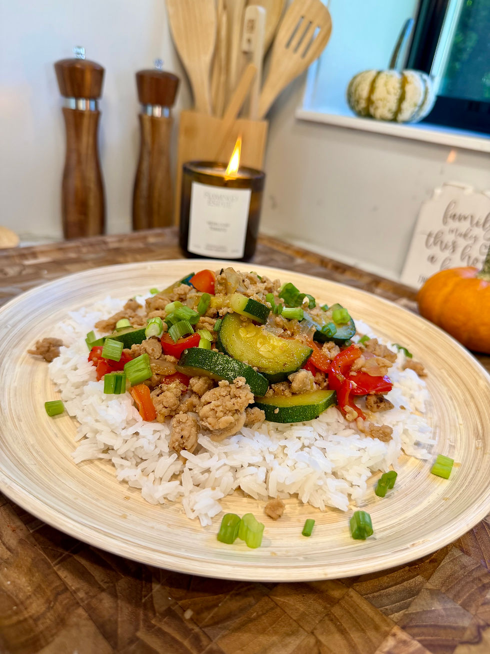 Easy Soyaki Chicken Rice Bowls with Ground Chicken and Veggies