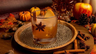 Smoked Apple Cider Old Fashioned