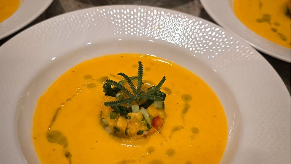 Chilled Yellow Tomato Gazpacho