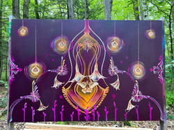 Mural at Fractalfest