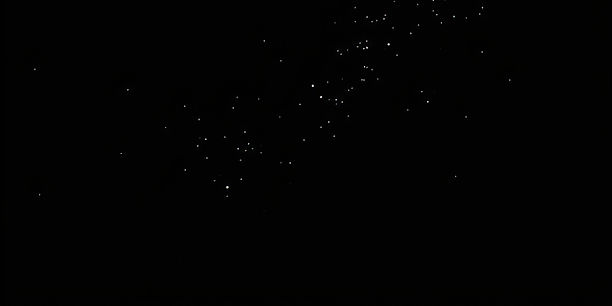 black spacy background where there are just a few floating dust specs here and there.  The