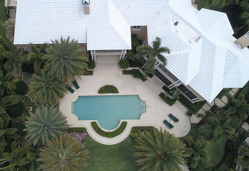 Aerial View of an Estate Home