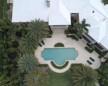 Aerial View of an Estate Home
